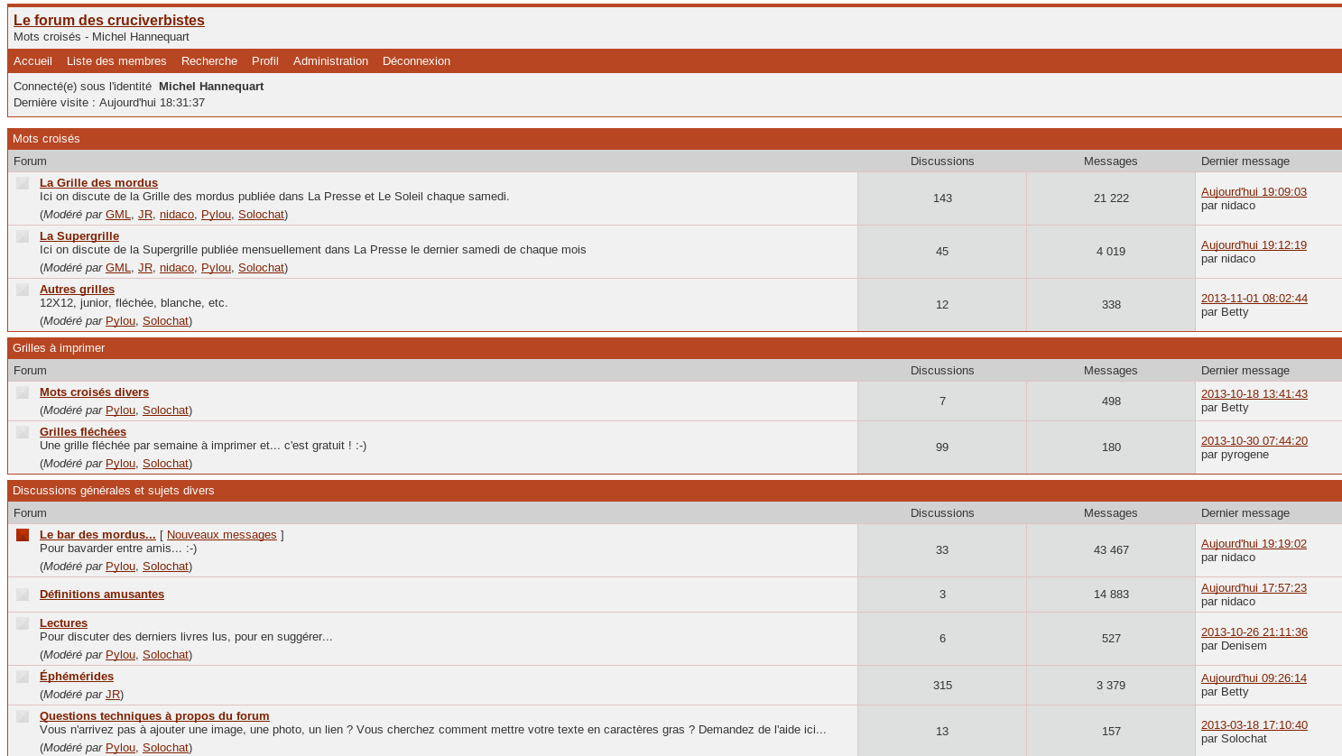 Forum des cruciverbistes